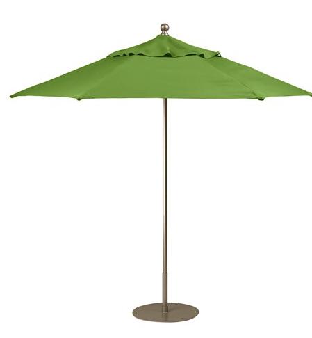 green standing umbrella