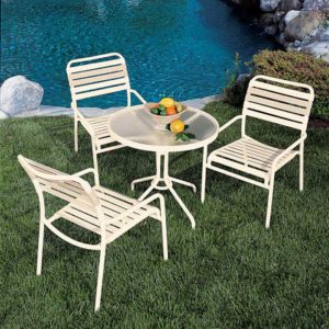 white outdoor furniture
