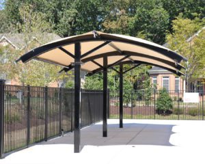arched shade canopy