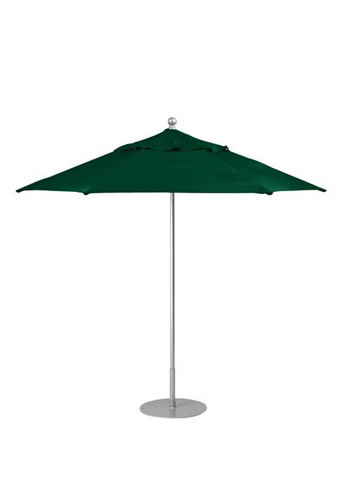 dark green standing umbrella