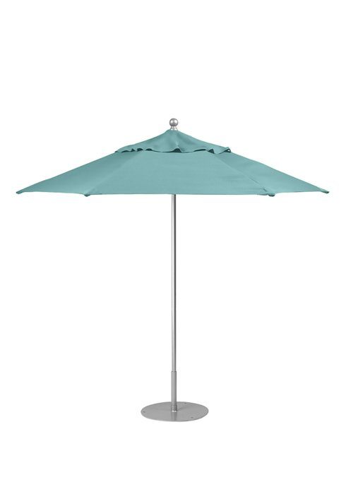 silver standing umbrella
