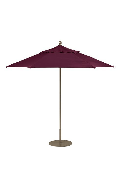 maroon standing umbrella
