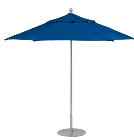blue standing umbrella