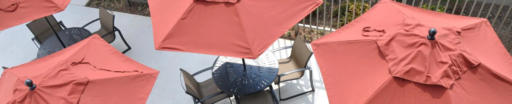 table & guard umbrellas