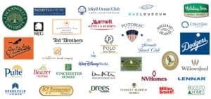 A bunch of logos that are on top of each other